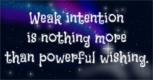 Weak intention